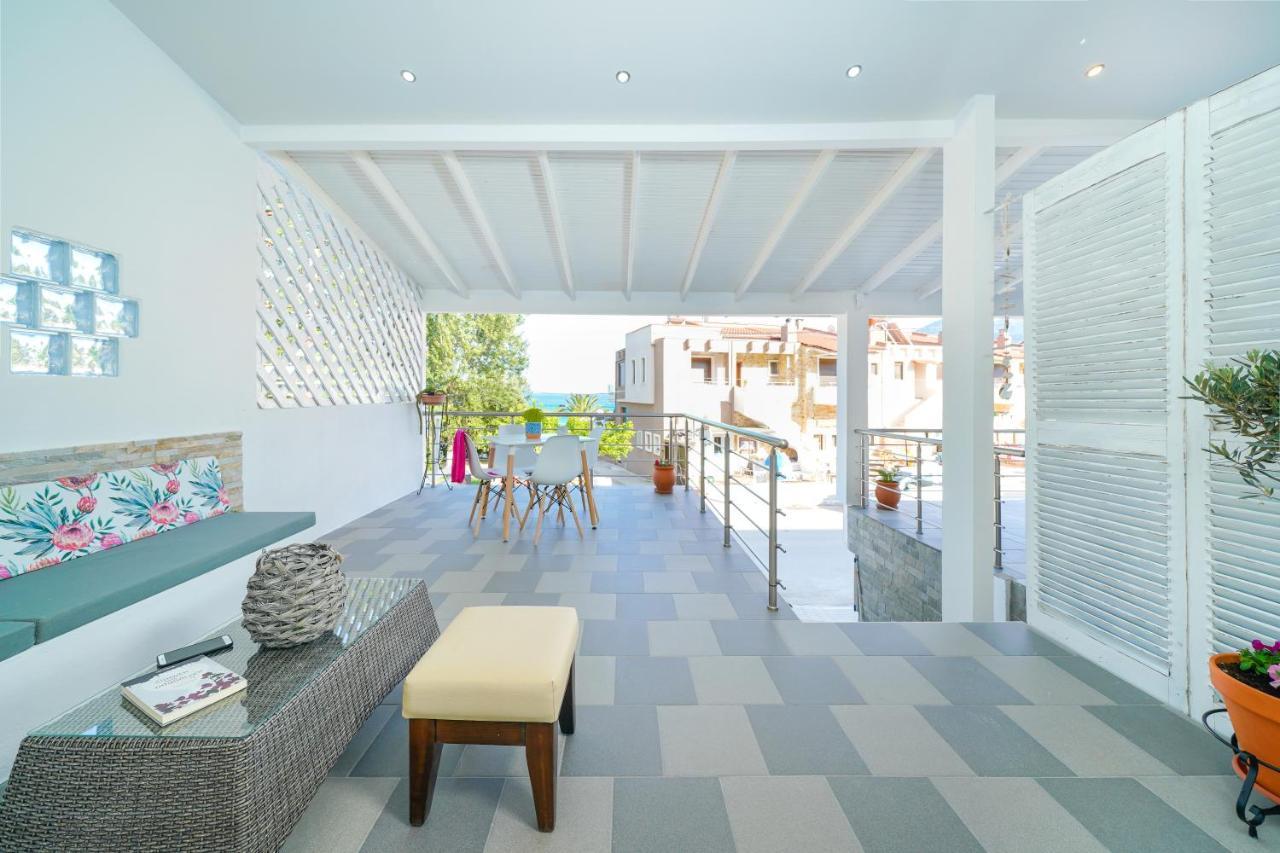 Golden Beachside Terrace Chrysi Ammoudia Exterior photo